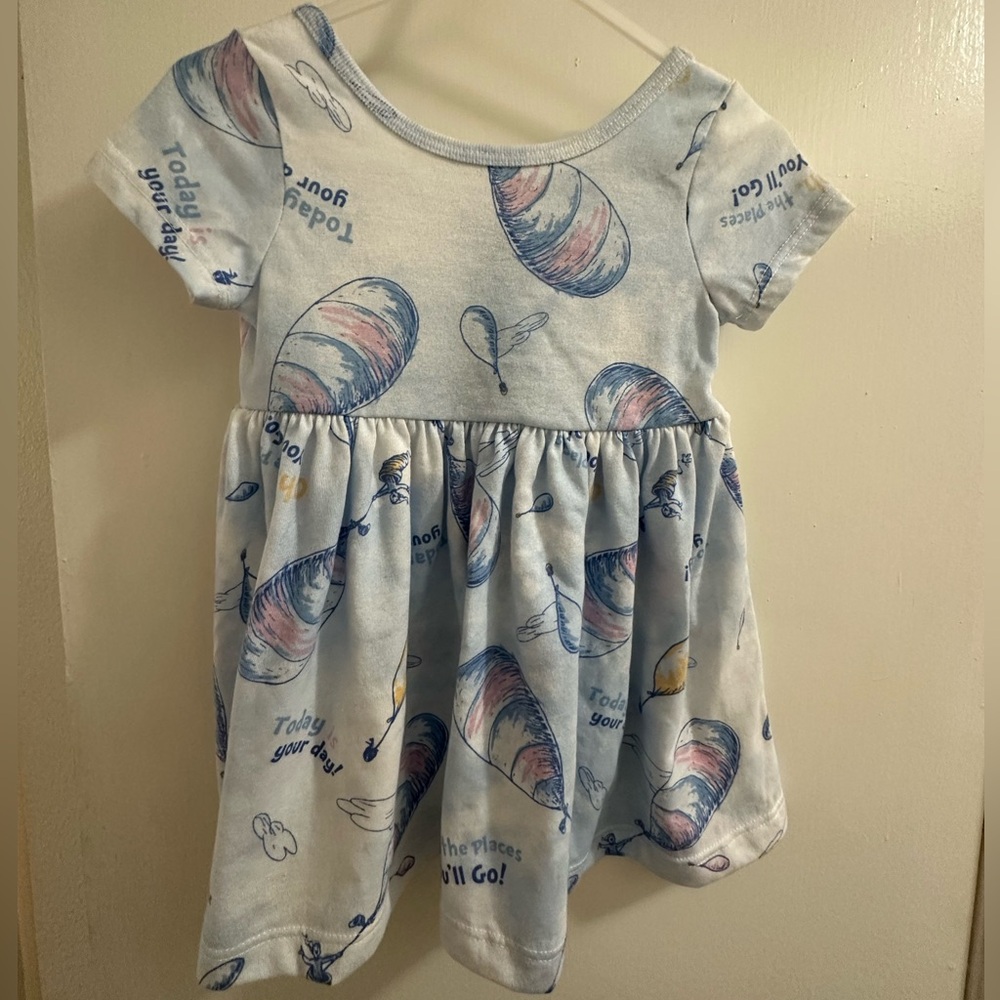 Kids Blue and White Dress
